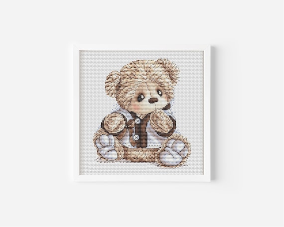 Teddy Bear Cross Stitch Pattern PDF Toy Cross Stitch Instant