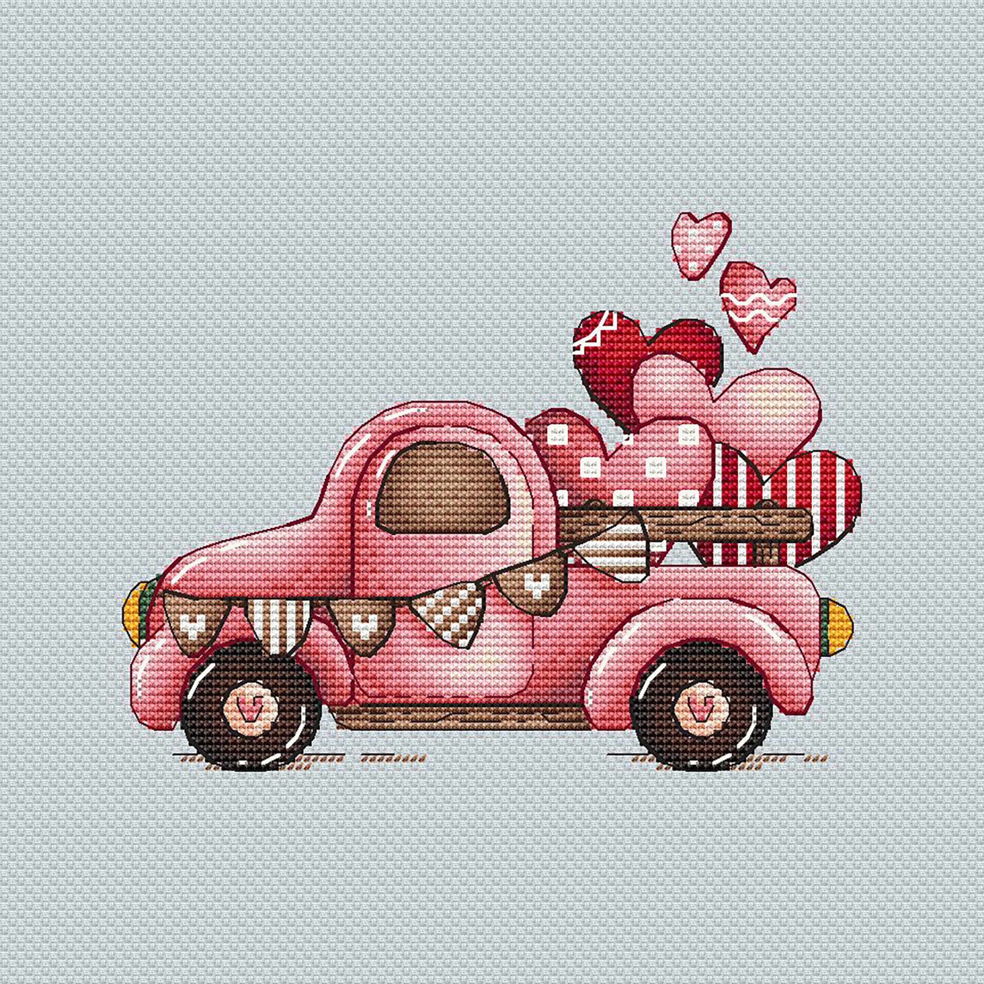 Car Cross Stitch Pattern PDF Instant Download Love Counted - Etsy