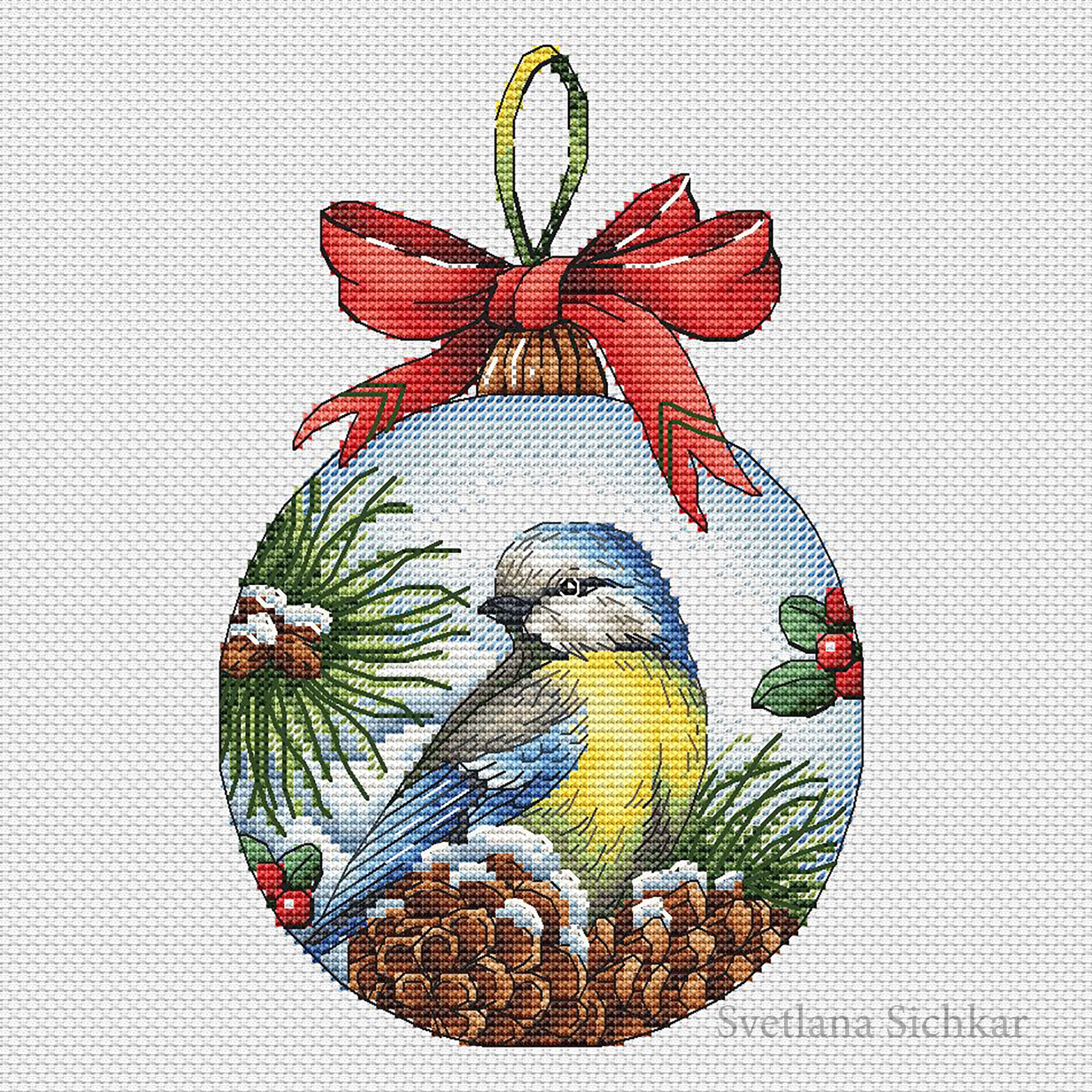 Bluebird Cross Stitch Pattern Modern Embroidery Art Watercolor -   Finland