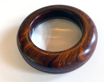 cocobolo magnifying glass