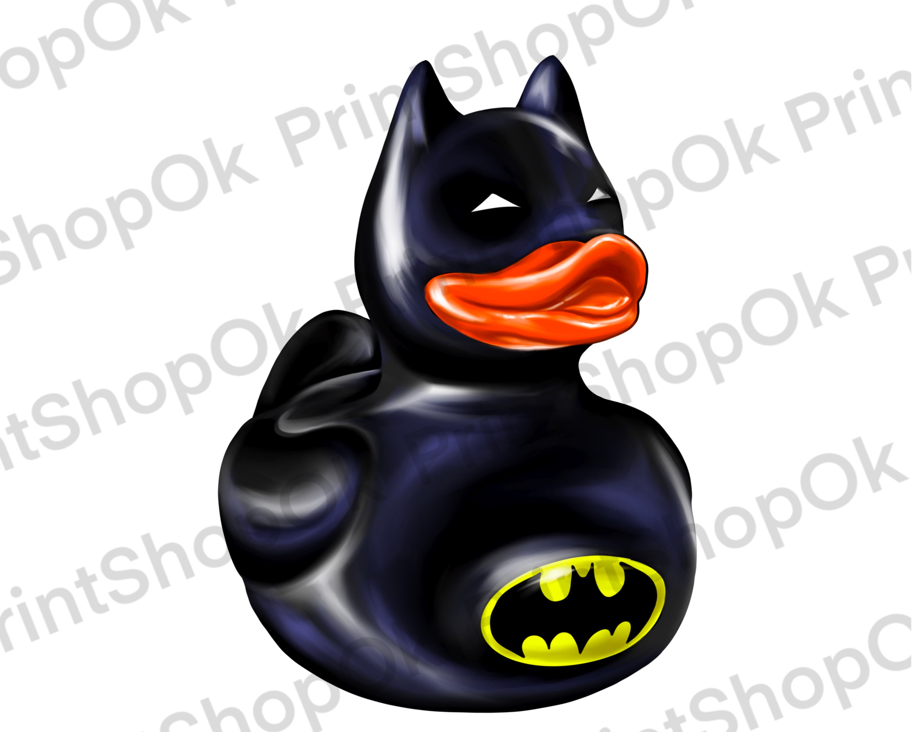 Rubber Duck Batman PNG PDF and JPG / Sublimation Design / Etsy Australia