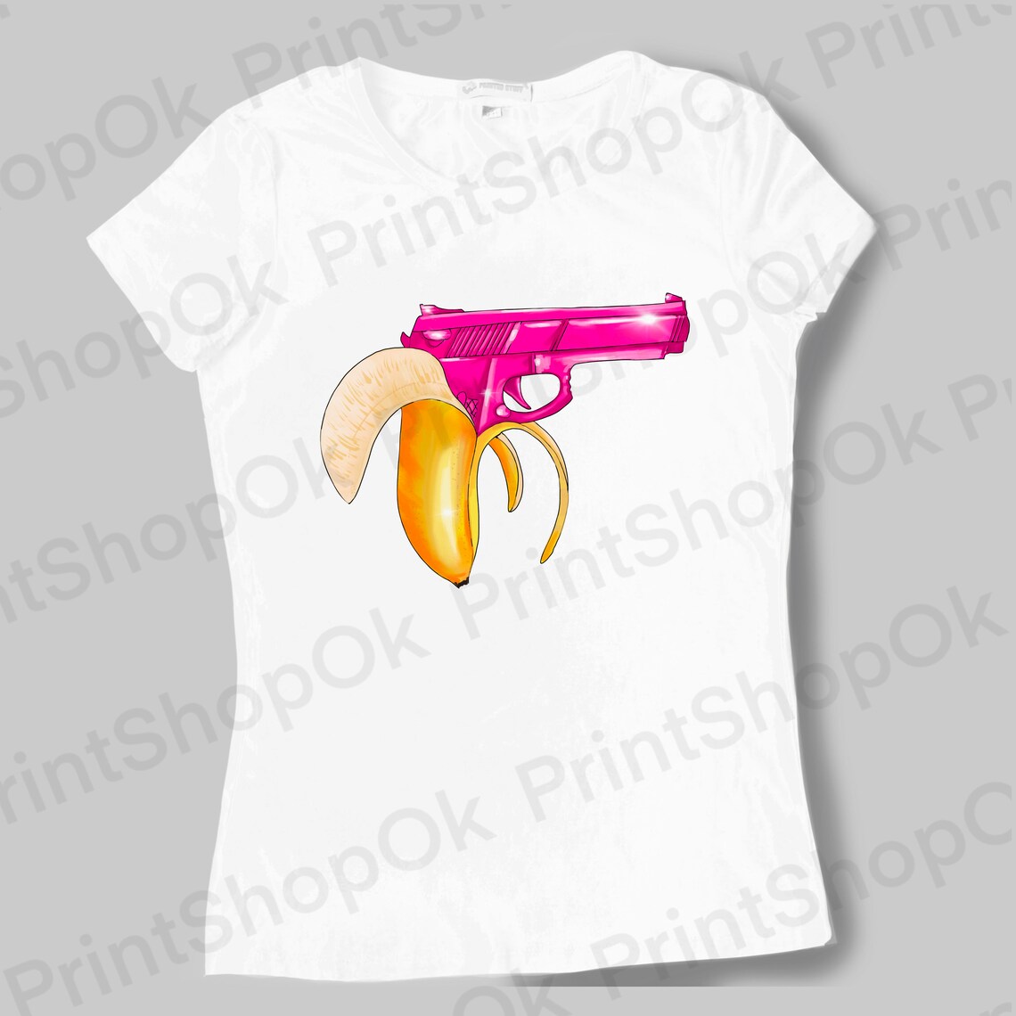 Banana Gun Banana Png Clipart PNG PDF and JPG Etsy