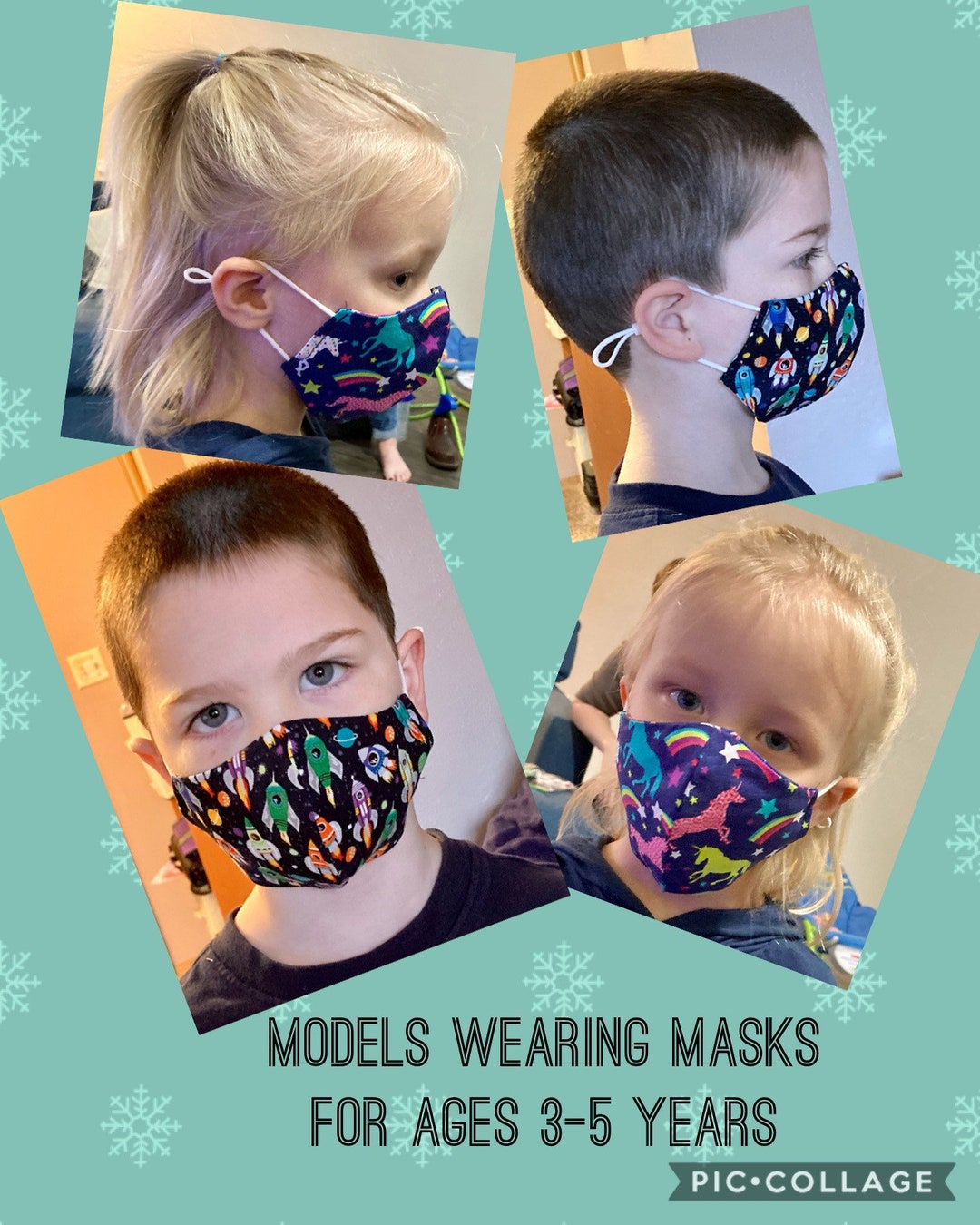 Preschool Face Masks age 35yrs Etsy
