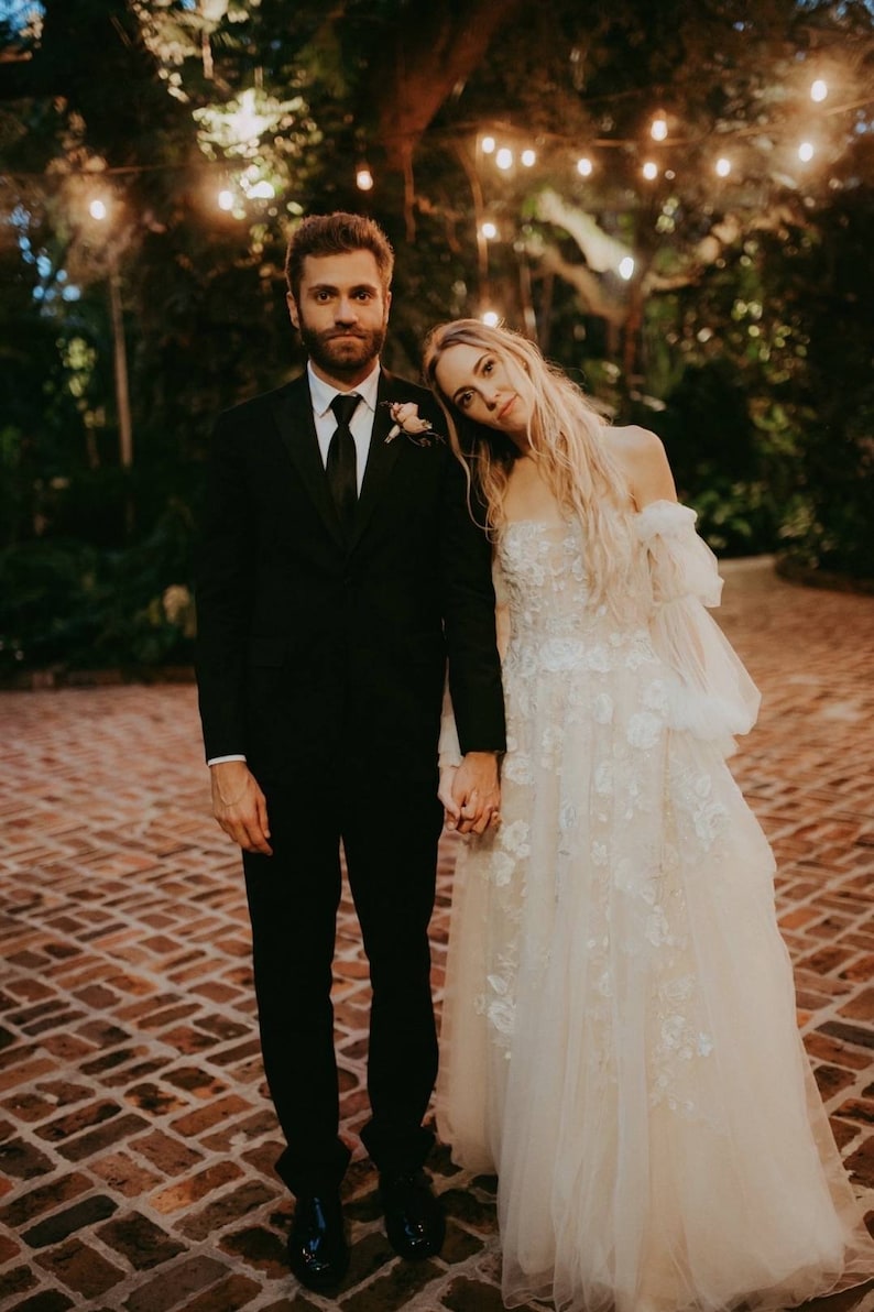 Detachable Tulle Sleeves for Wedding Dress Bicep Bridal Etsy