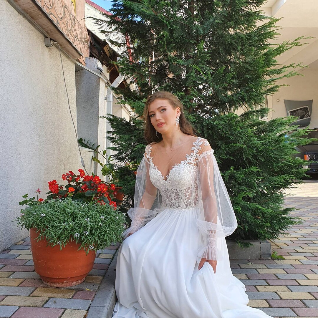 Detachable Tulle Sleeves for Wedding Dress, Bicep Bridal Sleeves