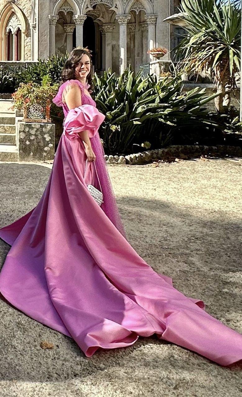 Faille bridesmaid ball gown with jewel sash sale