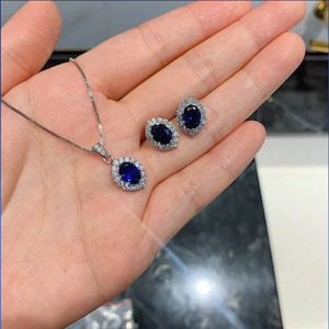 Sapphire jewelry etsy sale