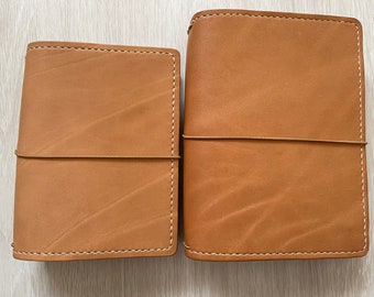 Travelers Notebook Midori Planner Genuine Leather Cream Beige Journal Hobonichi Cover