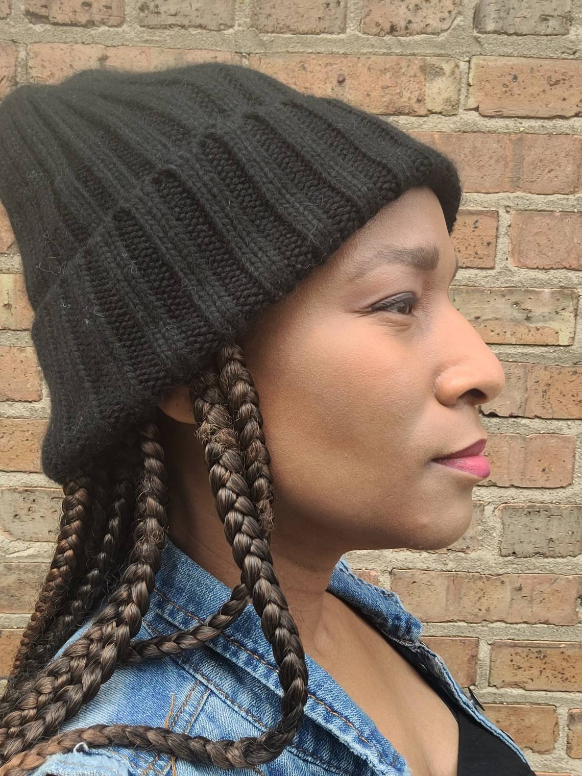 Satin Lined Cashmere Knit Winter Hat | Etsy