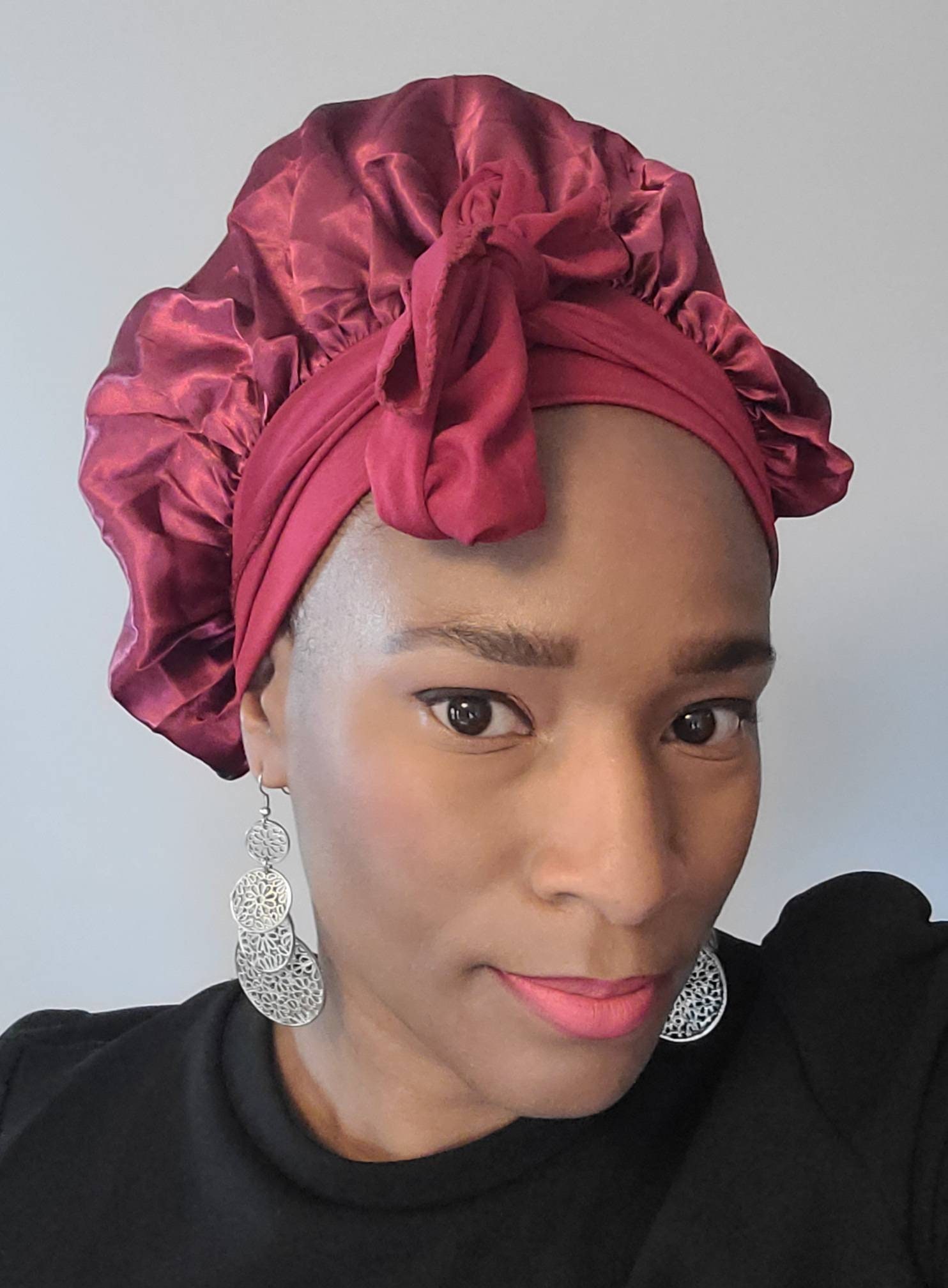 Edge Scarf for Women - Satin Head Wrap for Laying Edges - for Natural Hair  & Wigs - Soft, Stylish & Stays in Place Chains
