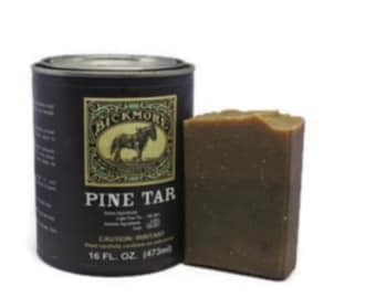 Pine tar bar zeep
