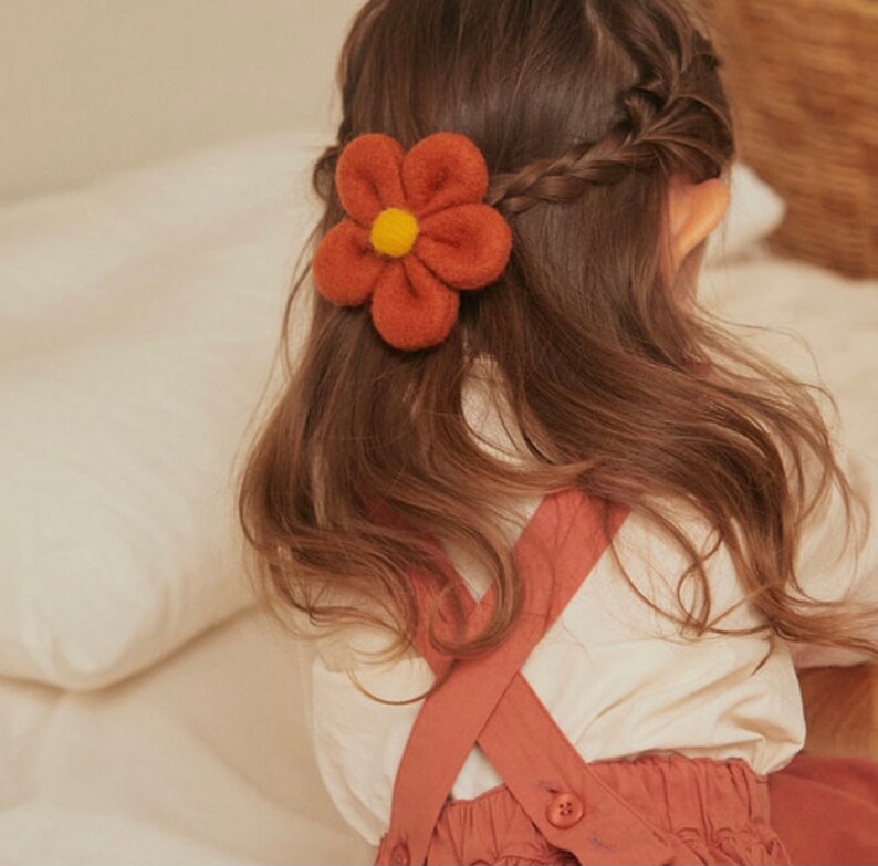 baby blossom accessories big blossom clip girl/'s flower hair clip girl point hair clip birthday gift for girl Brio blossom hair clip