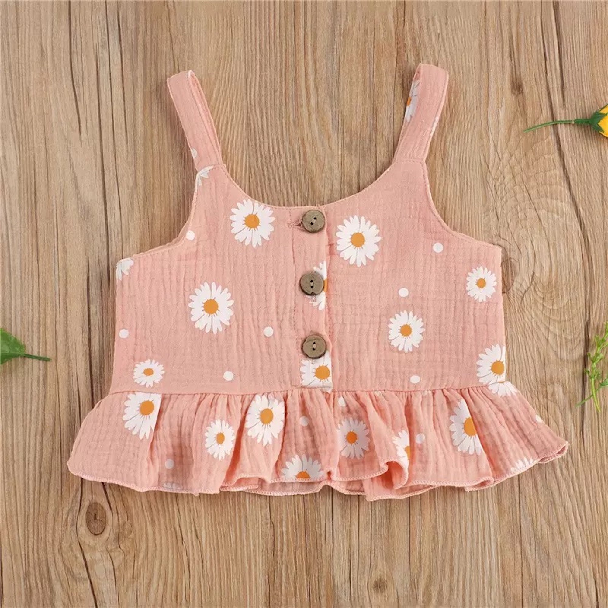 Baby Girl Daisy Top and Short Set Daisy Outfit for Baby Etsy