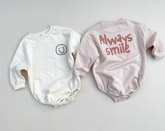 sweatshirt bubble romper baby