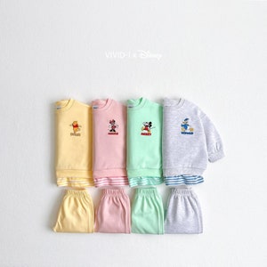 Disney Friends Sweat Set, Kids disney sweatshirt set, Toddler disney friends sweat set, Made in Korea