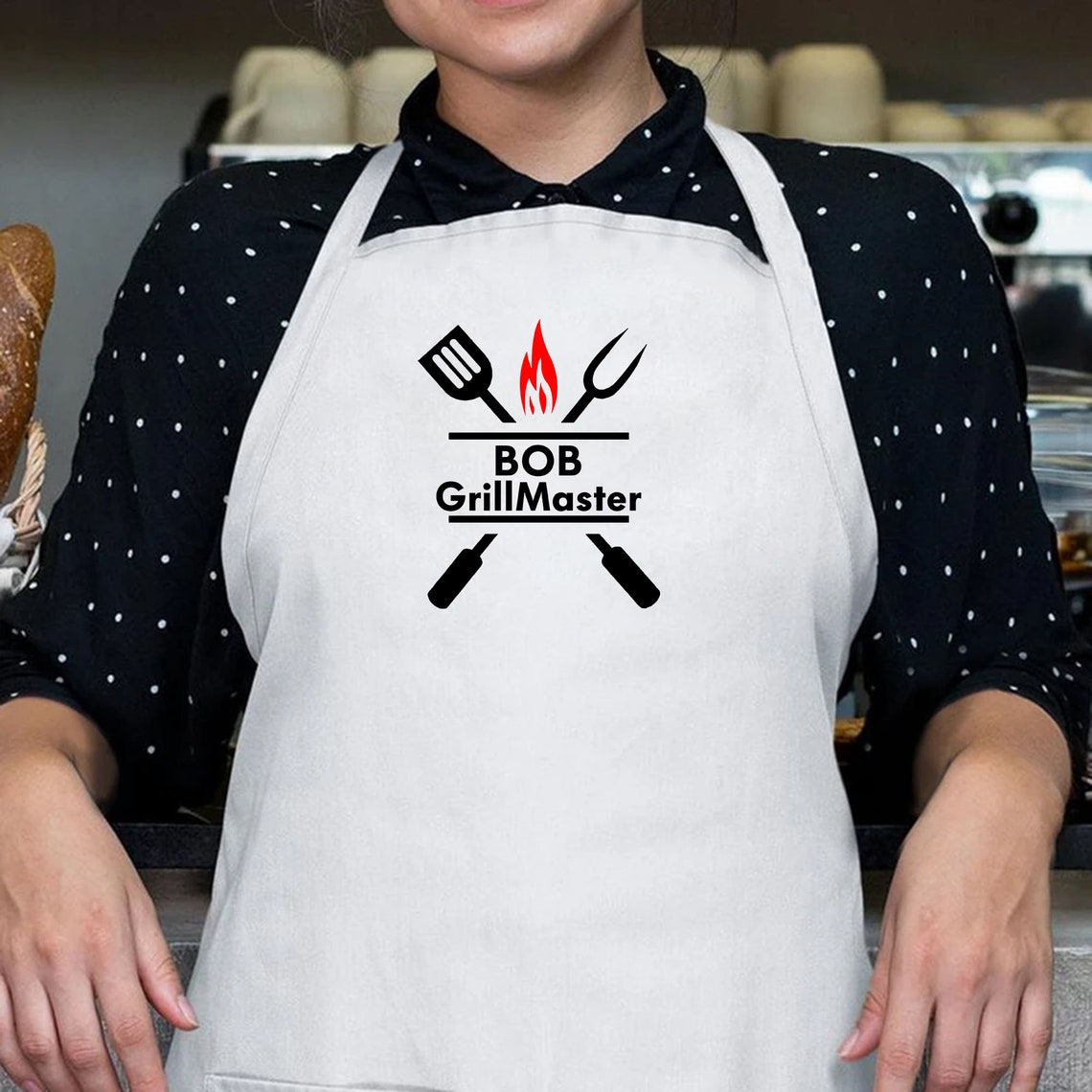 GrillMaster Personalized apron Grill ApronGrill Master BBQ Etsy