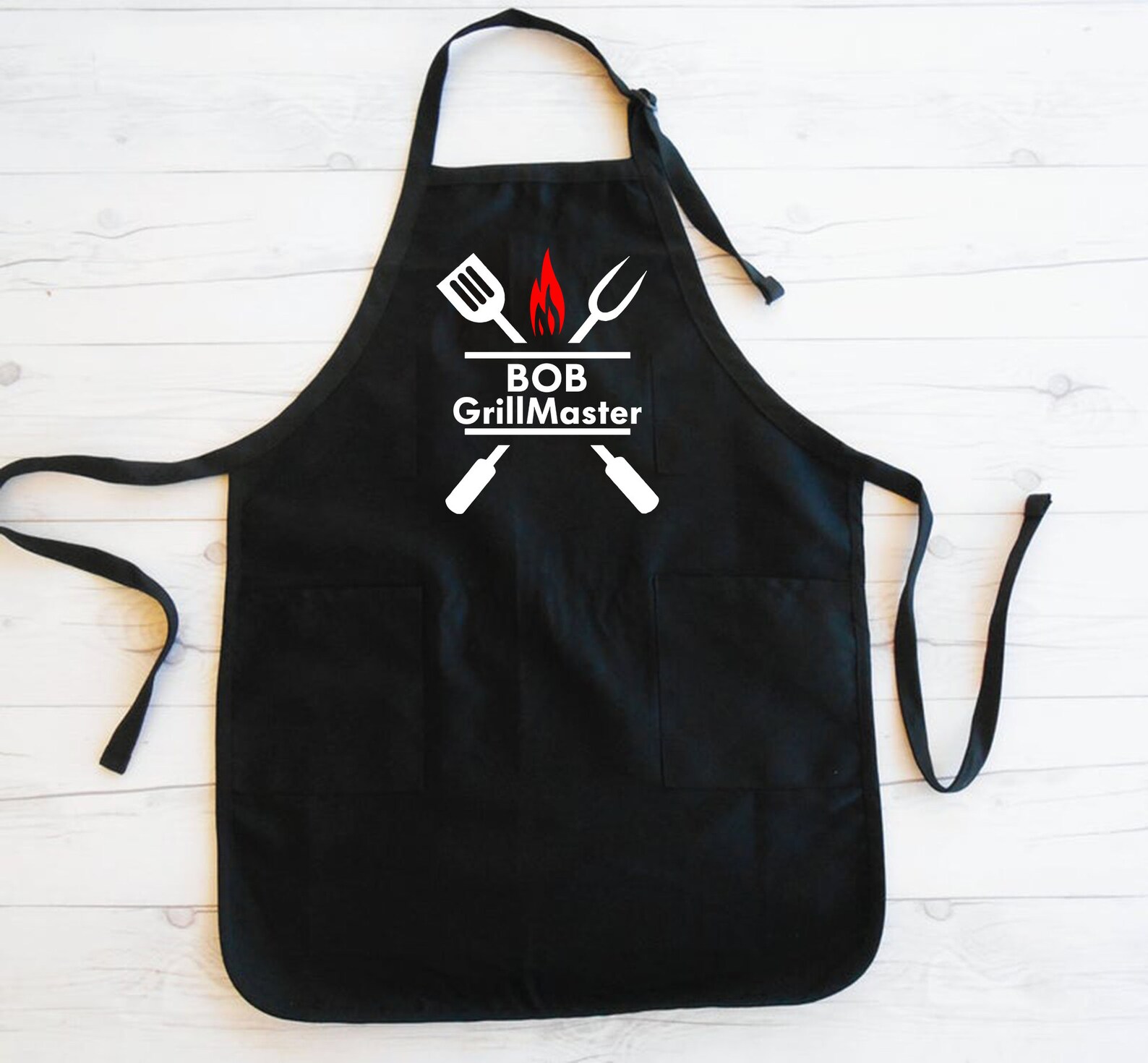 GrillMaster Personalized apron Grill ApronGrill Master BBQ Etsy