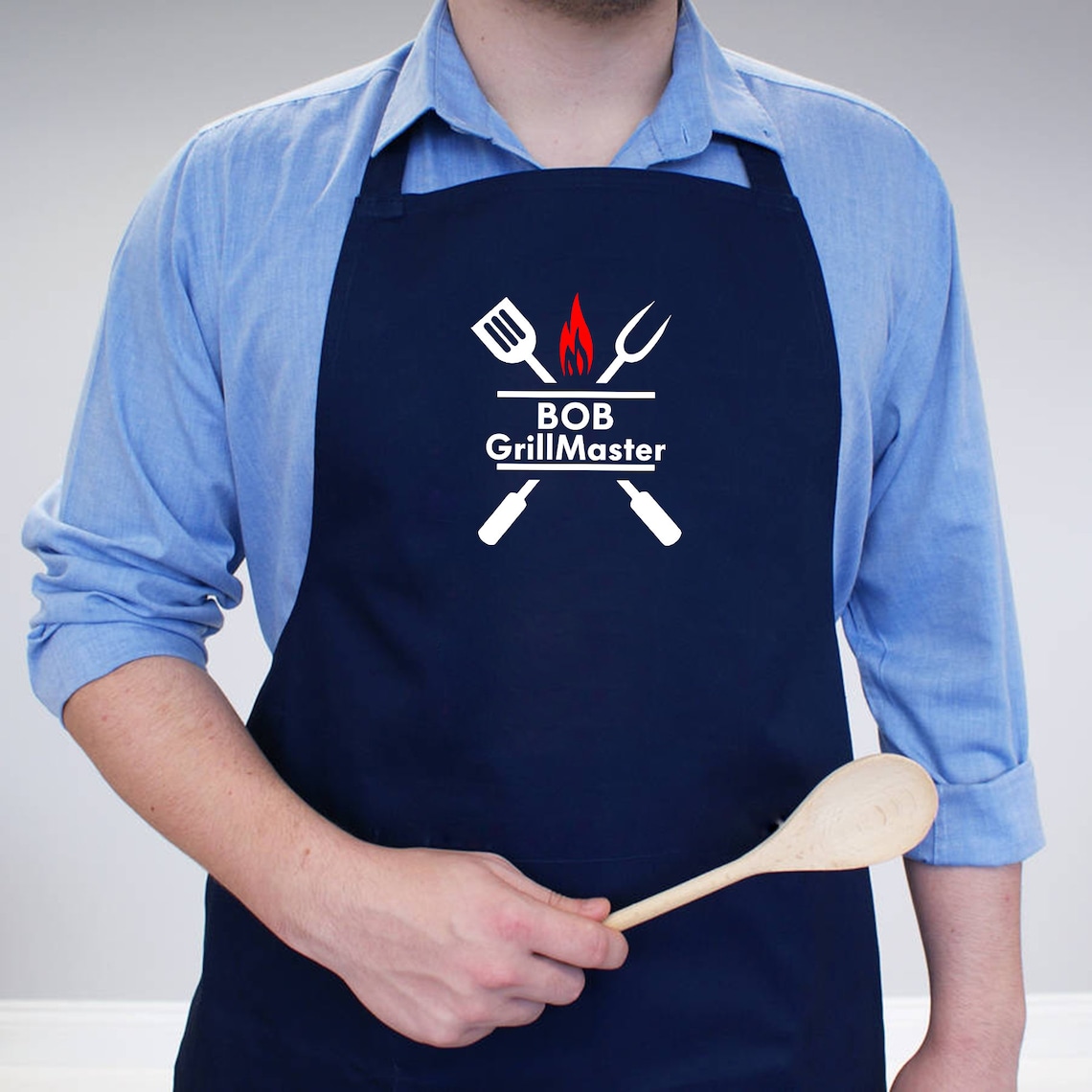 GrillMaster Personalized apron Grill ApronGrill Master BBQ Etsy