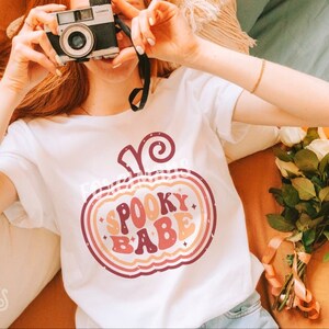 Spooky Babe PNG, Pumpkin Spooky Babe PNG, Retro halloween png, babe png, retro, mombie png, momster png, groovy png, Sublimation, trendy