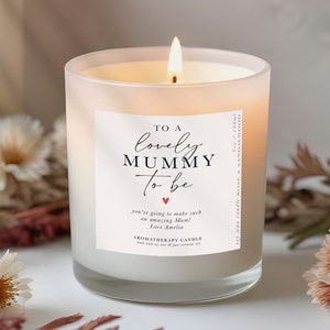 Mummy To Be-cadeau: kaars met natuurlijke etherische olie en sojawas