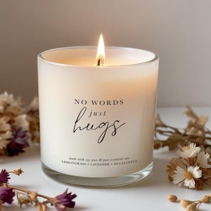 Cadeau de sympathie, Cadeau que vous pensez à vous, Idée cadeau de guérison, Bougie d'aromathérapie, Cadeau attentionné, Bougie de cire de soja aux huiles essentielles