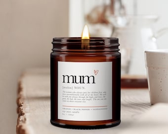 Vela de mamá: aromaterapia con aceite esencial de cera de soja.