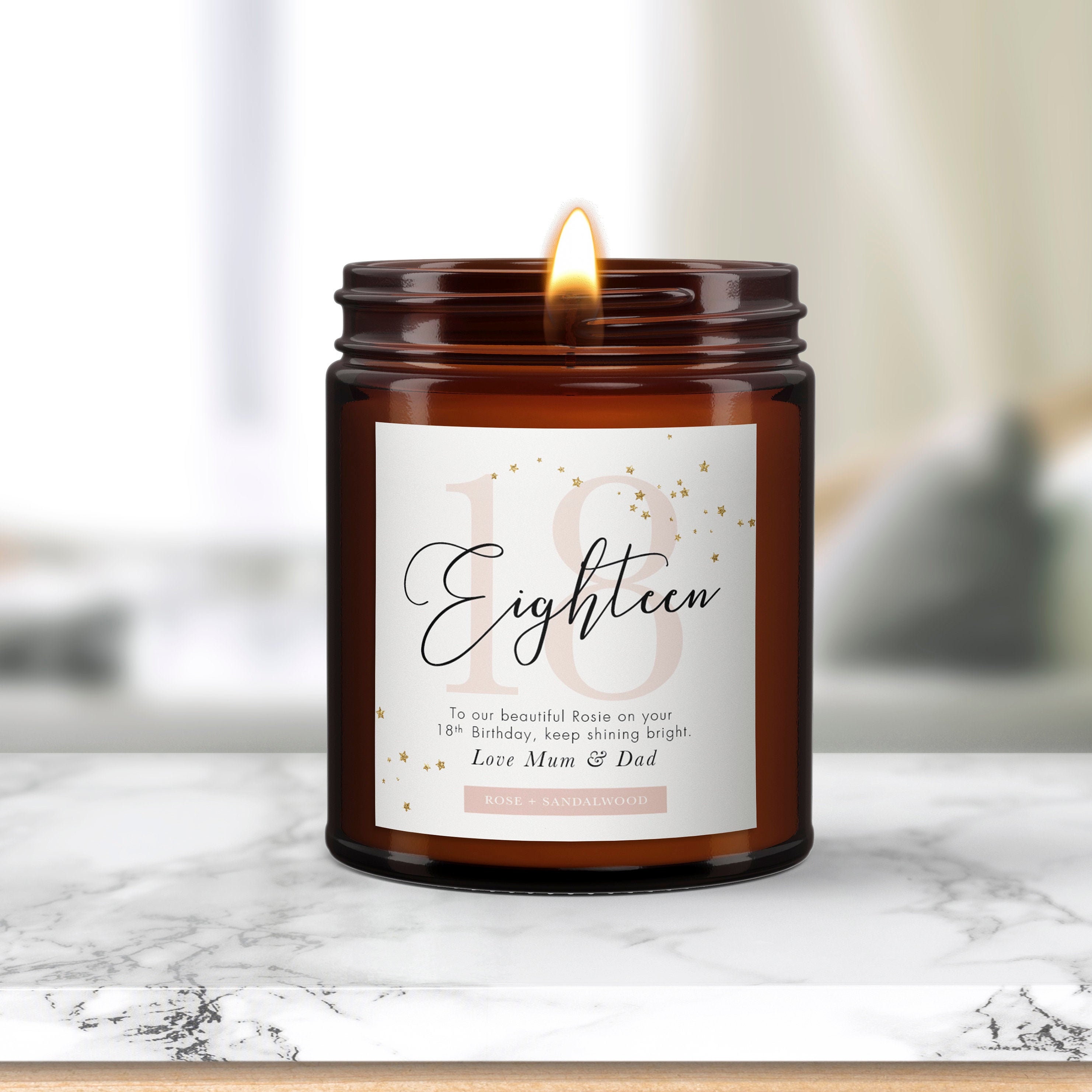 Personalised 18th Birthday gift Candle special Etsy