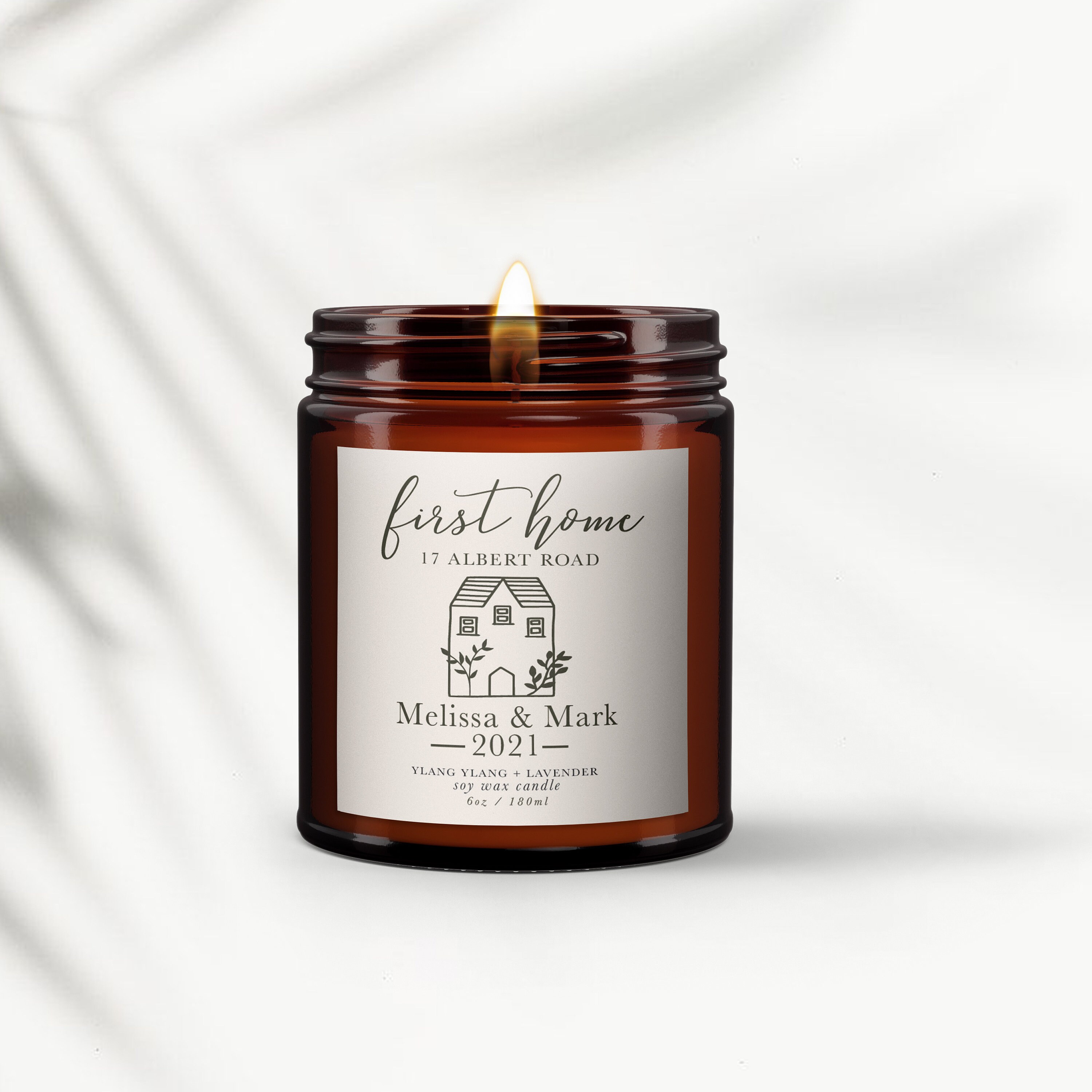 First Home Personalised Candle House Warming Gift New Home Etsy