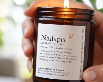 Nailapist Aromatherapy Candle: Essential Oils, Soy Wax