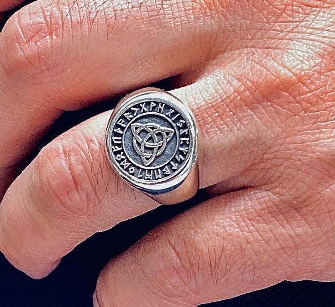 Silver Celtic Ringceltic Trinity Ringceltic Knotnorse Ringviking
