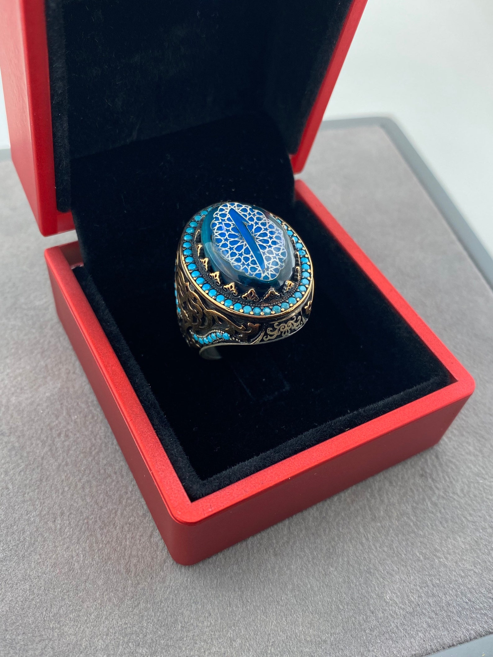 ELIF Ring-islam Ring-arabic Letter Rings-gift for Men-mens - Etsy