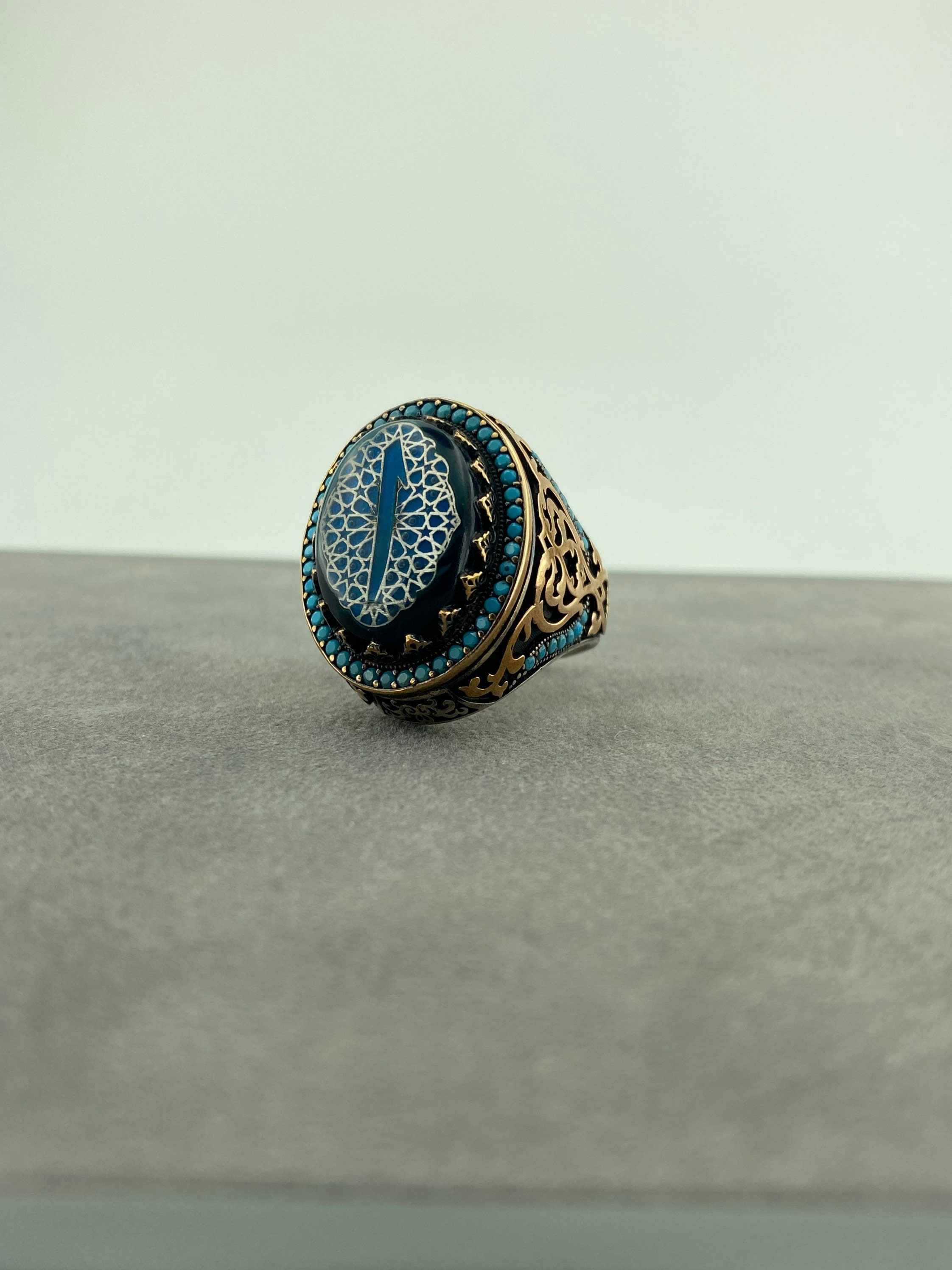 ELIF Ring-islam Ring-arabic Letter Rings-gift for Men-mens | Etsy