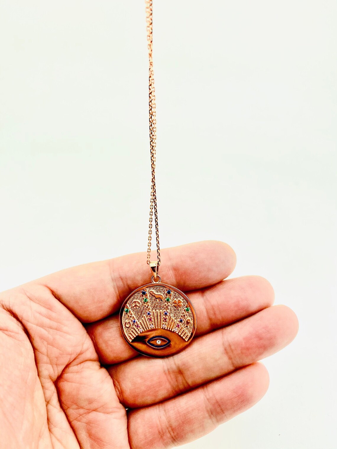 LUCKY CHARM NECKLACE Lucky Pendant Lucky Charm Necklace Etsy