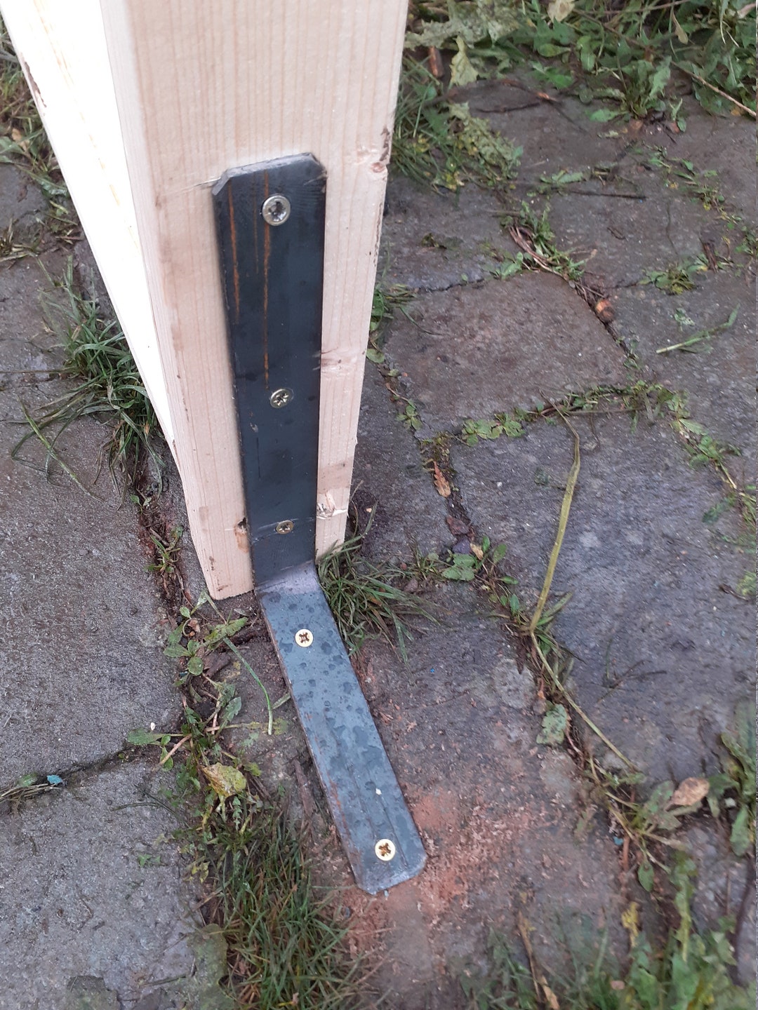 4x Right Angle Joist Support Brackets 6/15cm X 6/15cm X 30mm X 3mm