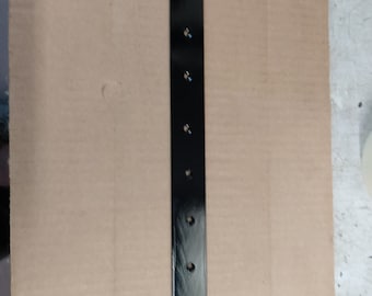 4x Metal Joining Strips for Wood or Metal Joints - 30mm x 12"/30cm x 3mm in Black.