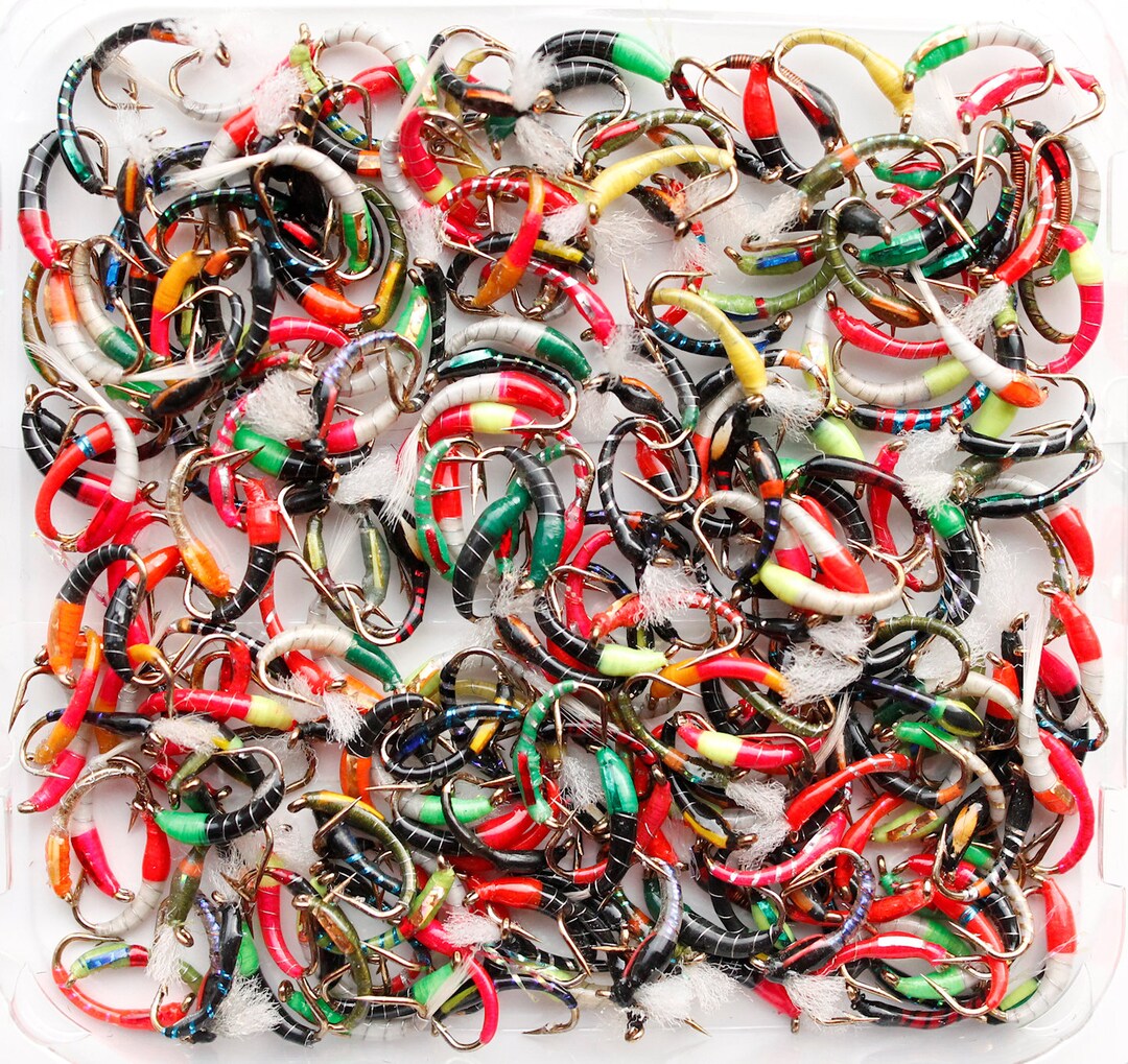 Mouches De Pêche Epoxy Buzzers 18 Pièces - Tailles 10 à 16, Olives Et Noires Pour Truites