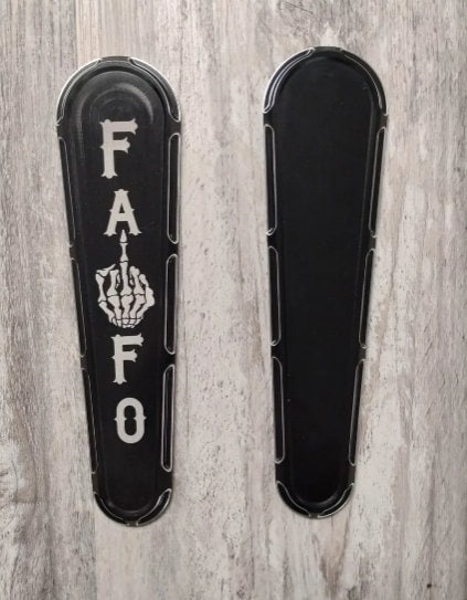 Custom Laser Engraved Harley Motorcycle Fuel Tank Dash Insert you tell us wording/image you want