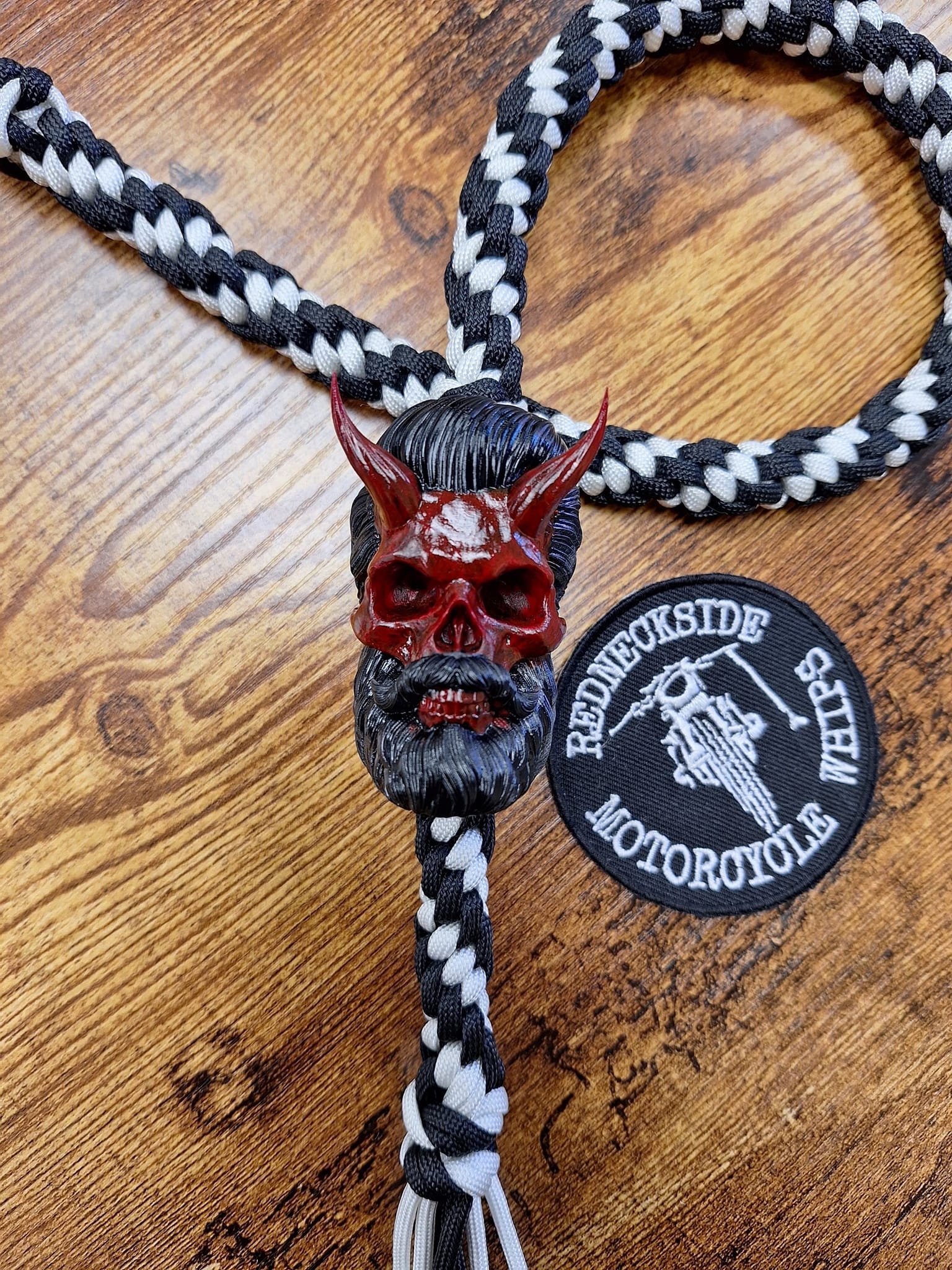 【新品】Get Back Whip ウィップ　36\"　銀黒 スカル 36