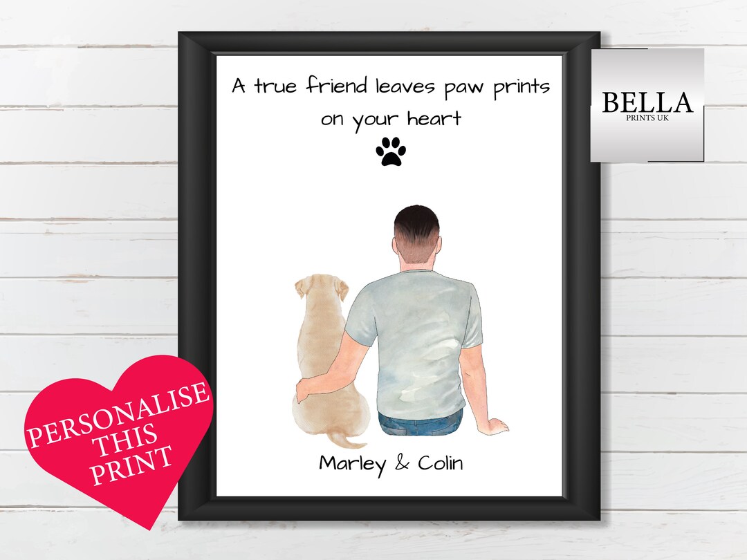 Personalised Handmade Pet Print Custom Dog Owner Gift Custom Etsy