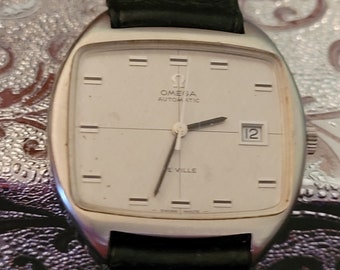Omega De Ville - Ref #162047 rechteckige Datum Kleid Uhr - private Sammler Stück