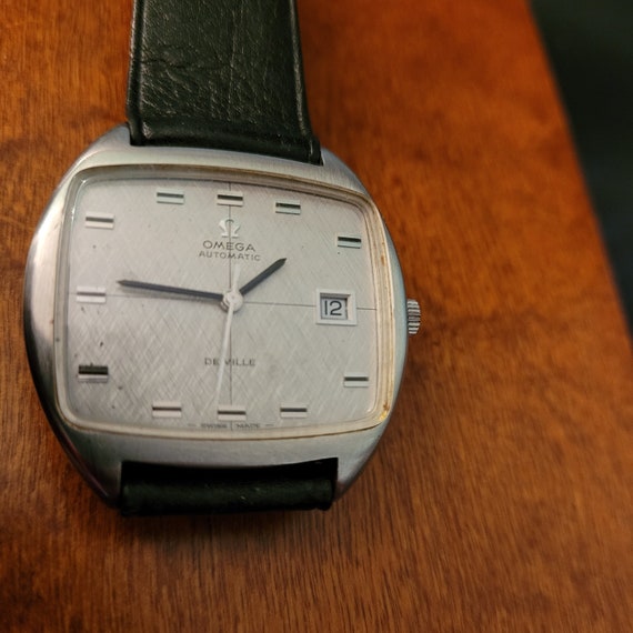 Omega De Ville Ref 162047 Rectangular Date Dress W Gem