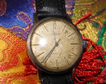 Original Marvin Hermetic Vintage Watch - 1950's Authentic Swiss Made Watch - Manual Mechanism
