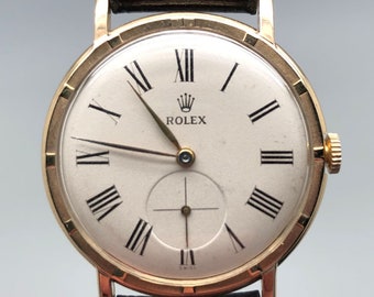 Rare & In Great Condition Rolex Reference 4325 Metropolitan Vintage 1950's Wristwatch - 18k gold - Swiss Made - 35mm