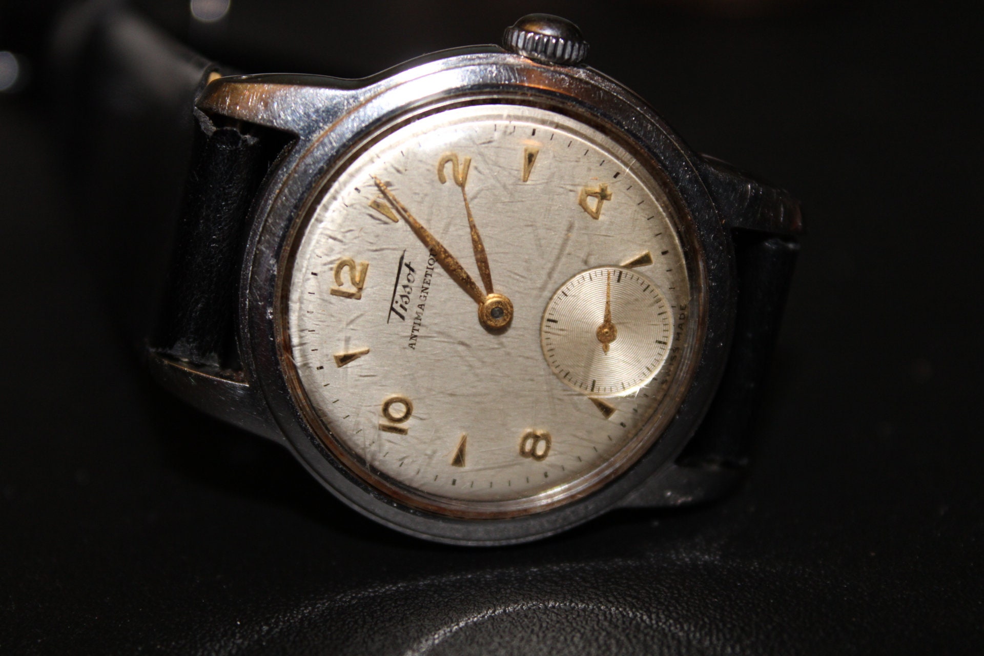 Amazing Tissot Antimagnetique 1950 s Vintage Watch Collector Piece