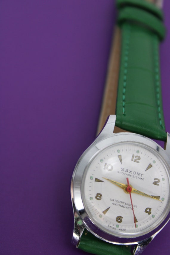 Sharp Saxony Vintage Watch - Swiss Made - in Grea… - image 2