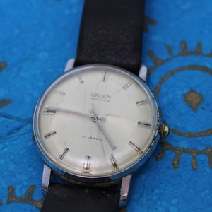 Gruen Precision Vintage Men&#39;s Watch - Swiss Made - 1960&#39;s - 34mm - Manual Wind Mechanism