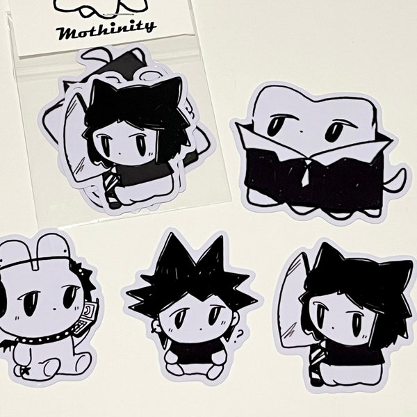 Alt/Emo Character Sticker Set of 4