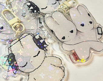 Alt/grunge/punk bunny keychains