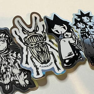 Alt/Punk/Grunge Sticker Set von 4