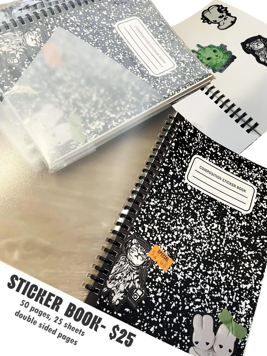 Sticker Composition Examples Sticker Book Composition Book Style Mothinity - Etsy